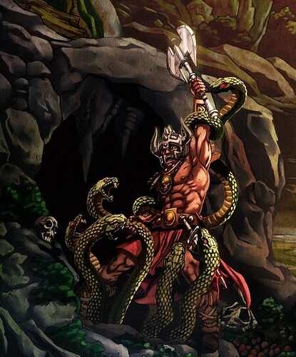 Preternian Warrior in the snakepit